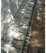 Plastikinis bortas 800x75x44 mm žalias