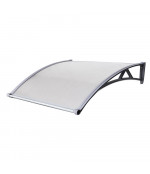 Polikarbonatinis stogelis virš durų su lataku