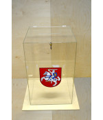 Skaidri balsadėžė su užraktu įvairių dydžių