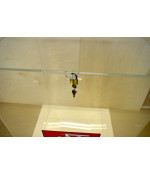 Skaidri balsadėžė su užraktu įvairių dydžių