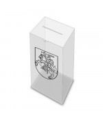 Skaidri balsadėžė su užraktu įvairių dydžių