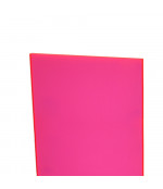 PMMA org.stiklo vamzdis 100x94x2000 mm, fluorosencinis raudonas