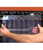 PVC juosta, rifliuota 300mmx3mm