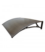 Rudas aliuminis polikarbonato stogelis