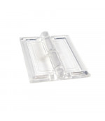 permatomi plastikiniai vyriai