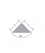 PMMA organinio stiklo tvirtinimo elementas - trikampis