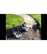 Plastikinis bortas 800x75x44 mm žalias