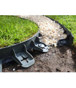 Plastikinis bortas 800x75x44 mm juodas