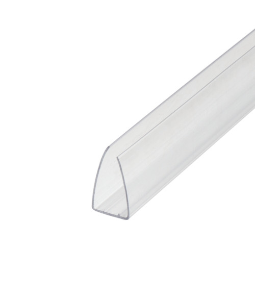 Polikarbonato užbaigimo profilis U 10x3000 mm (skaidrus)
