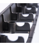 Plastikinis bortas 1000x80x45 mm su grioveliu