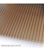 Polikarbonato stogelis 1200x1500 mm tamsintas, juodi laikikliai