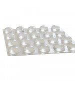 Lipnūs silikono padukai 9.9x3 mm - skaidrūs (20 vnt pak.)