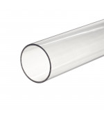 PMMA org.stiklo vamzdis 10x4x2050 mm, skaidrus