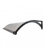 Aliuminis stogelis su lataku 980x1500 mm juodi laikikliai