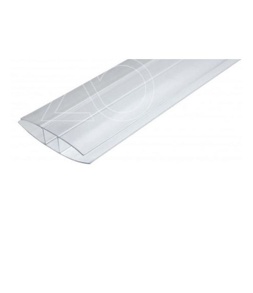 Polikarbonato sujungimo profilis H 10mmx3.5 m / 7 m (skaidrus)