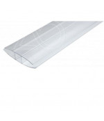 Polikarbonato sujungimo profilis H 10mmx3.5 m / 7 m (skaidrus)