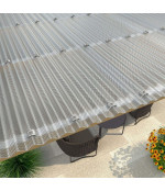 Banguota skaidri stogo danga 2.6x1045 mm, DIAMOND 76/18 GUTTA