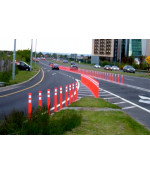 Lankstus įspėjamasis stulpelis 755 mm (oranžinis)