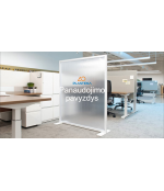 Apsauginė sienelė iš 16 mm kanalinio polikarbonato (įvairių dydžių)