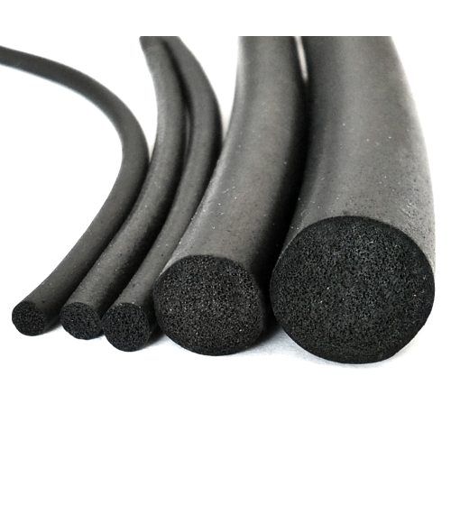 Apvalus profilis iš mikroporinės EPDM gumos 4 mm