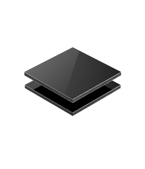 Aliuminio kompozito plokštė 3x1500x4050 mm juodas