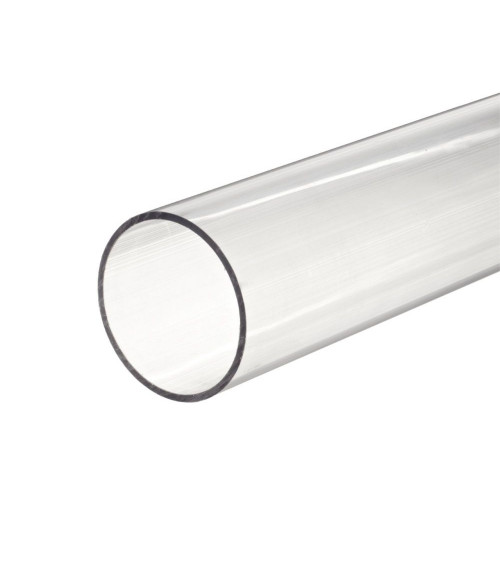 PMMA org.stiklo vamzdis 80x74x2050 mm, skaidrus