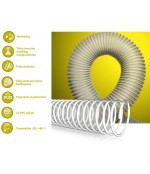 Žarna PU su PVC spirale Ø180 mm