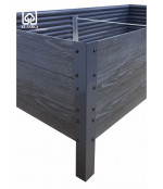 Pakelta lysvė Klasika Woodlook 1500x750x300 mm, pilka