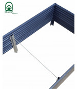 Pakelta lysvė Klasika Woodlook 1500x750x300 mm, pilka