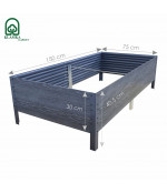 Pakelta lysvė Klasika Woodlook 1500x750x300 mm, pilka