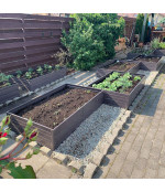 Pakelta lysvė KLASIKA GARDEN 1500x750x300 mm ruda