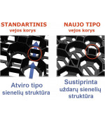 Žolės/vejos korys 40x380x570 mm juodas