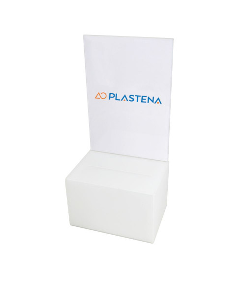 Aukų dėžutė su informaciniu stuveliu - AKCIJA