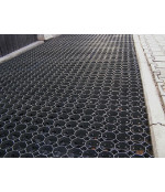 Žolės/vejos korys 49x500x500 mm juodas