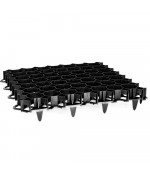 Žolės/vejos korys 49x500x500 mm juodas