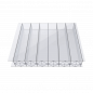 Kanalinis polikarbonatas 10x620x1150 mm, skaidrus (1.5 kg/m2)