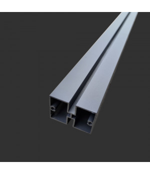 Kvadratinis aliuminio profilis H 45x64 mm, pilkas RAL7016