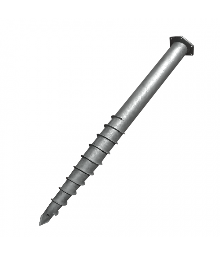 Sraigtinis polius pamatams M tipo