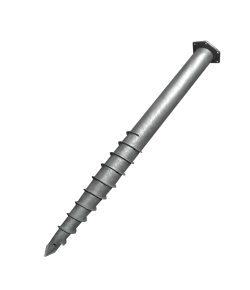 Sraigtinis polius pamatams M tipo