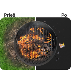 Polikarbonatinis apsauginis kilimėlis (914x1219 mm) - juodas