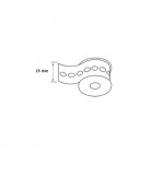 Lipni kvėpuojanti juosta polikarbonato sandarinimui 25 mmx25 m