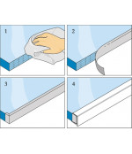 Lipni kvėpuojanti juosta polikarbonato sandarinimui 60 mmx50 m