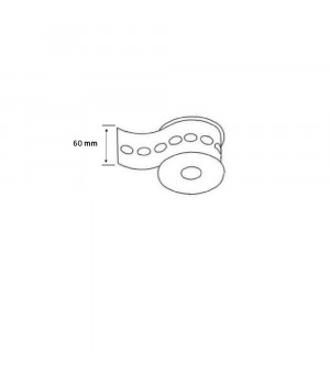 Lipni kvėpuojanti juosta polikarbonato sandarinimui 60 mmx50 m