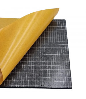 Mikroporinė guma 40x1000x2000 mm (A) juoda (lipni) OC