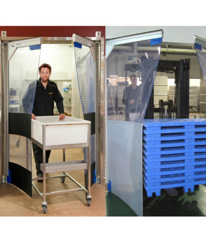 PVC juosta EXTRUFLEX, itin plati 1000mmx2mm žemų temperatūrų