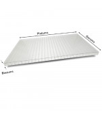 Kanalinis polikarbonatas 6x2100x6000 mm, skaidrus Polygal (0.85 kg/m2)