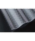 Itin tvirta banguota stogo danga Diamond, pilka