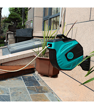 PVC laistymo žarna 13mmx30 m su automatine rite