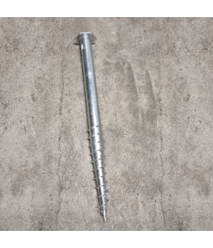 Sraigtinis polis pamatams M 68x1200 mm M12 HDG