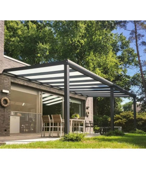 Aliuminio stoginė su integruota lietaus nubėgimo sistema - gera kaina!